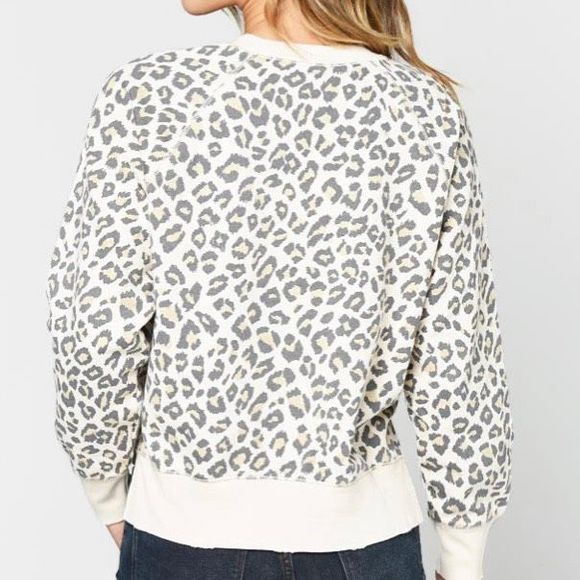 Frame Animal Print Sweatshirt Size XS - Picture 4 of 14